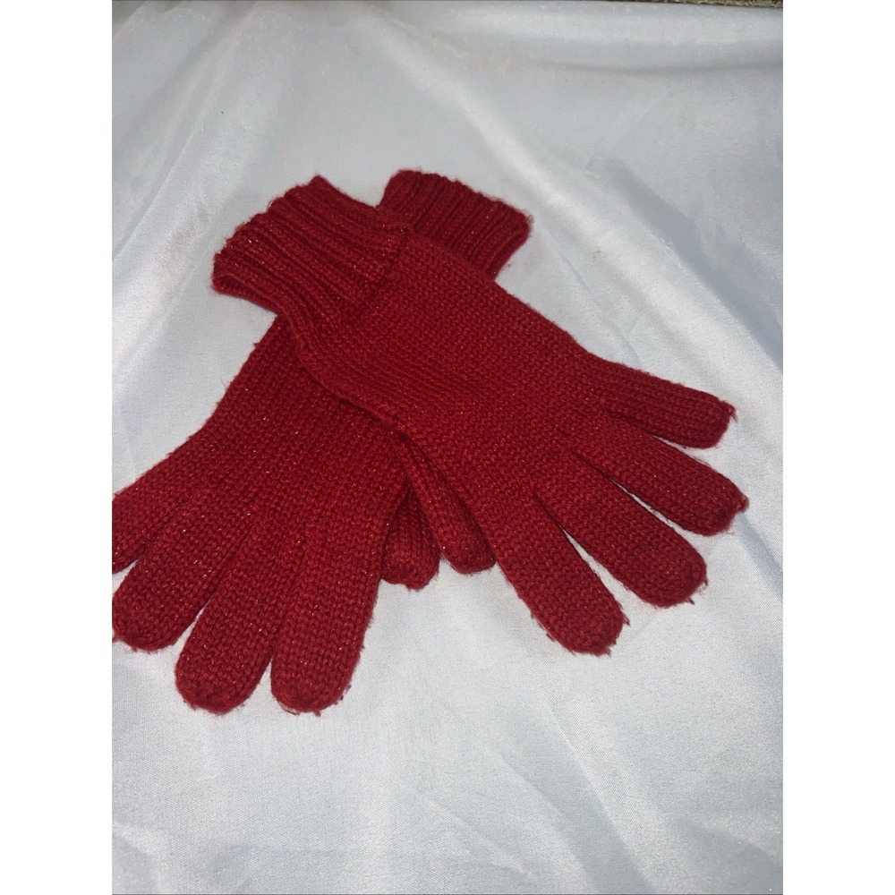 New York And Company vintage cherry sparkle warm gloves 433